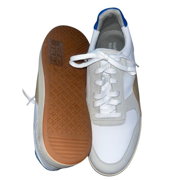 Everlane The ReLeather Court Sneakers in white grey blue New womens Casual - Picture 6 of 9